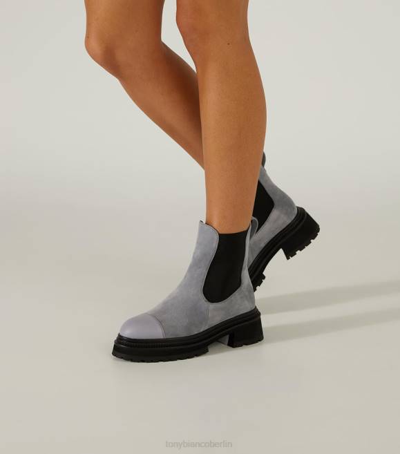 Stiefeletten| de Tony Bianco Frauen Hurricane-Stiefeletten Stahlgraues Wildleder 4624512